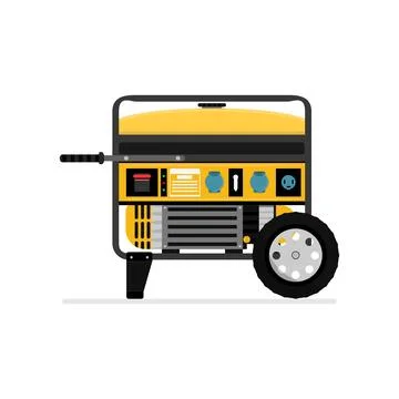 Electricity generator. Stock Illustration