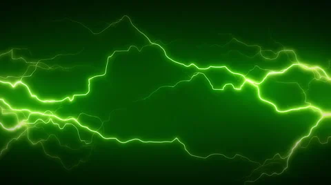 Electricity Green Front Stock Footage