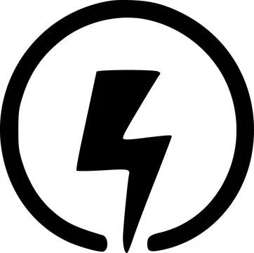 Electricity hazard icon vector symbol design illustration Stock Illustration