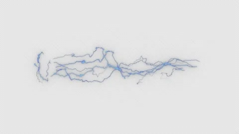 Electricity Lightning Arc Tesla Coil - Light Bolts - Transparent Background 스톡 동영상 201307723