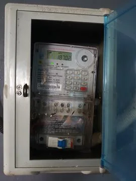 Electricity Meter Box Stock Photos