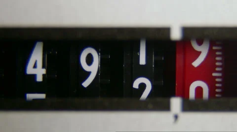 Electricity meter display dial Video stock 34496639