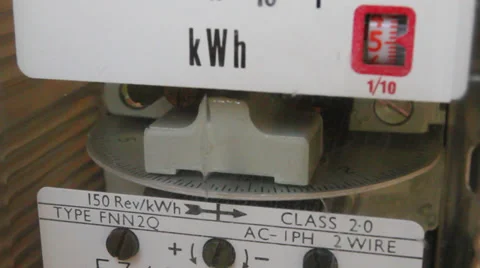 Electricity meter Stock Footage 38201163