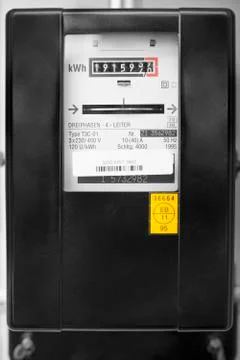 Electricity meter Stock Photos