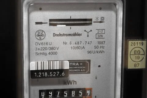 Electricity meter Stock Photos
