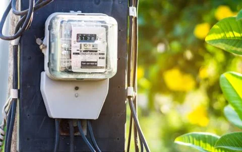 Electricity meter Foto stock