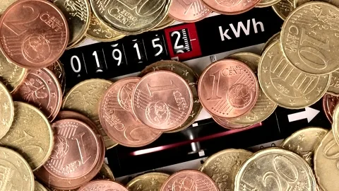Electricity meter. speed electricity meter Stock Footage 270375758