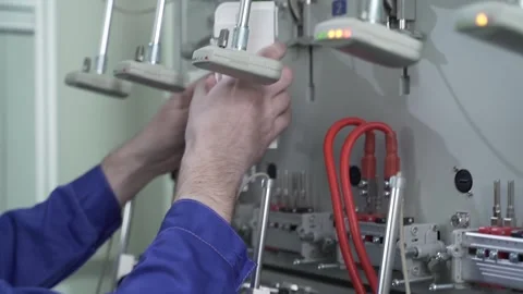 Electricity meter testing. Stock Footage 167252246