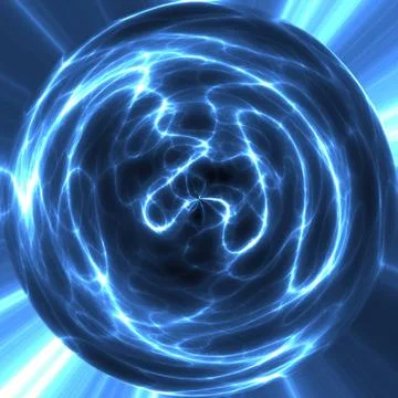Electricity orb large abstract image of electricity or lightning ball or o... Stock Photos