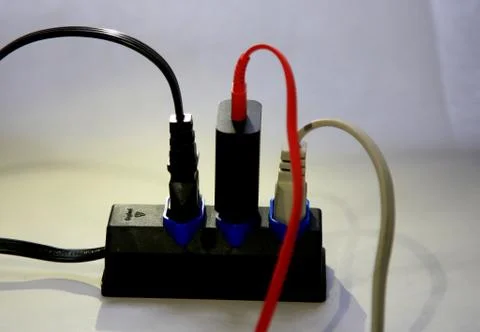 Electricity overload Stock Photos