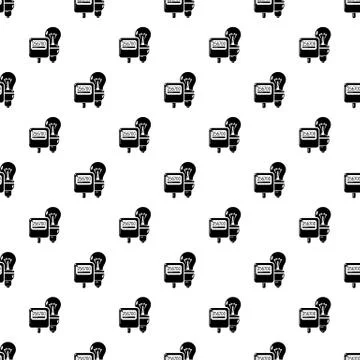 Electricity pattern vector seamless Stock Illustration