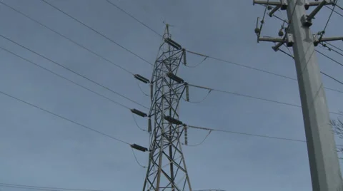 Electricity plant tower 2 Video stock 33838648