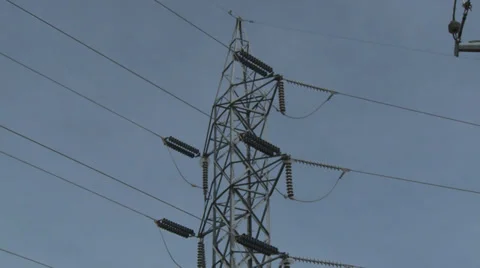 Electricity plant tower Stock Footage 33838655