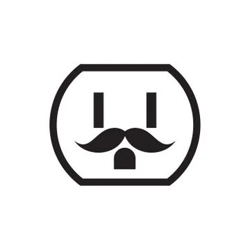 Electricity plug in funny characters mascot design logo icon illustrations Stock Illustration