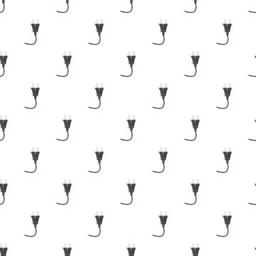 Electricity plug pattern Illustrazione stock