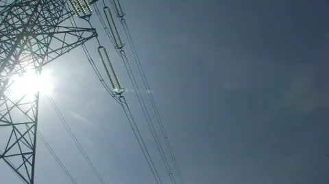 Electricity pole 3 Video stock 461972