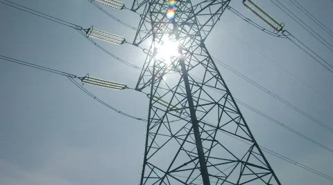 Electricity pole 4 Stock Footage 461971