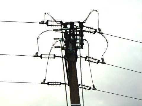 Electricity pole in Maramures county Фото