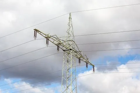 An electricity pole Stock Photos