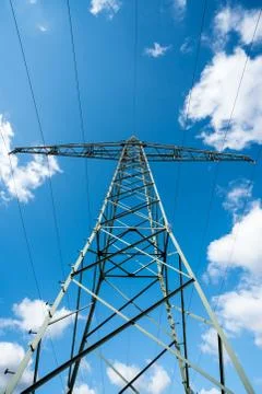An electricity pole Stock Photos