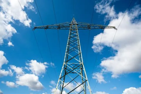 An electricity pole Stock Photos