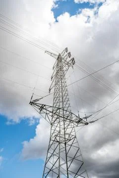 An electricity pole Stock Photos