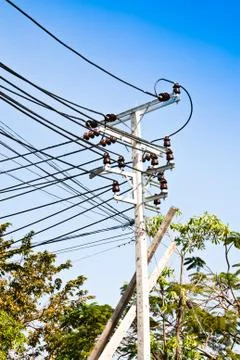 Electricity post Stock Photos