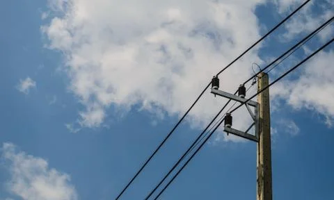 Electricity post Stock Photos