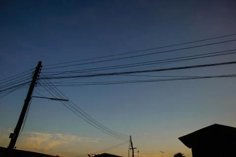 Electricity post Stock Photos