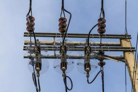 Electricity post Stock Photos