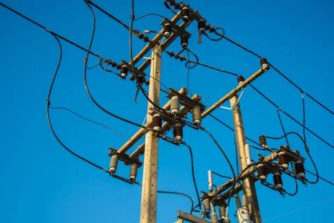 Electricity post Stock Photos