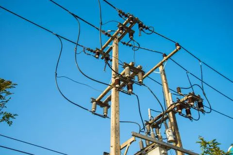 Electricity post Stock Photos
