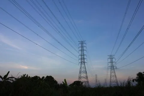 Electricity post Stock Photos