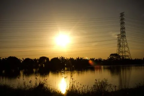 Electricity post Foto stock