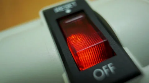 Electricity Power Bar Switch Macro Stock Footage 36011417
