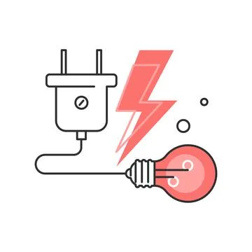 Electricity power concept. Stock Illustration