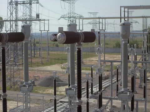 Electricity power station Stock Footage 81080323