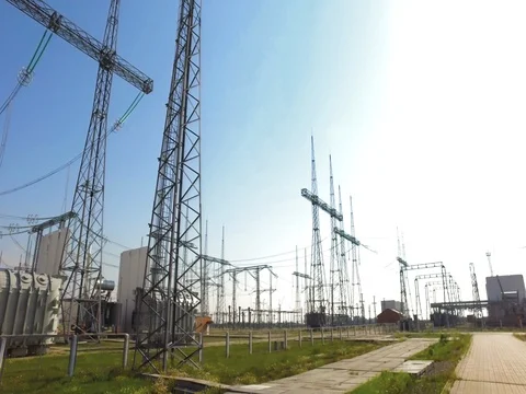 Electricity power station Stock Footage 81082896