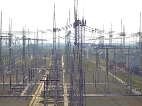 Electricity power station Stock Footage 81084294