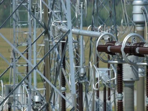 Electricity power station Stock Footage 81088418