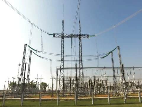 Electricity power station Stock Footage 81139656