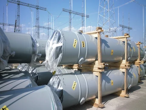Electricity power station Stock Footage 81148039