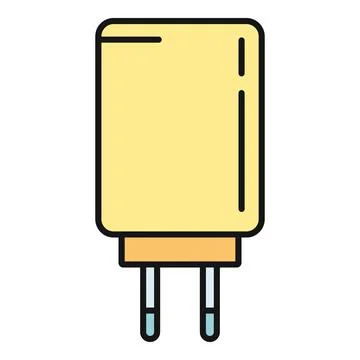 Electricity power supply unit adapter charging device Stock Illustration