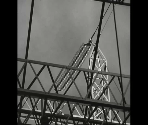 Electricity pylon and its close up structure - 1930 Stock Footage 101709844
