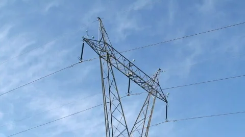 Electricity pylon Video stock 266366