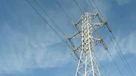 Electricity pylon Stock-Footage 740620