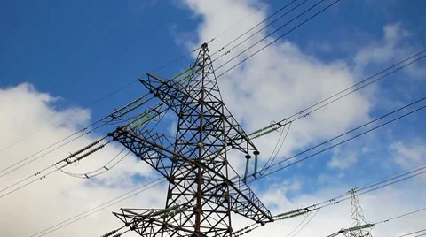 Electricity pylon 動画素材 8766276