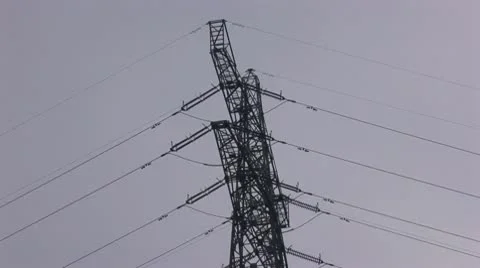 Electricity pylon Stock Footage 10796107