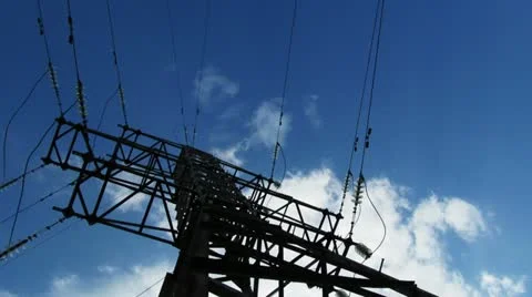 Electricity pylon Stock Footage 22360149
