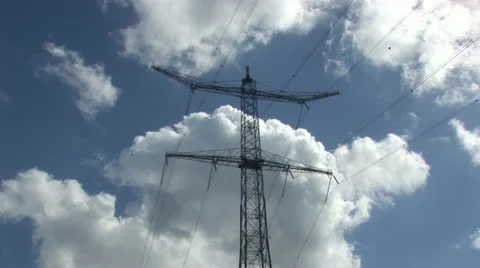 Electricity pylon Stock Footage 25134071